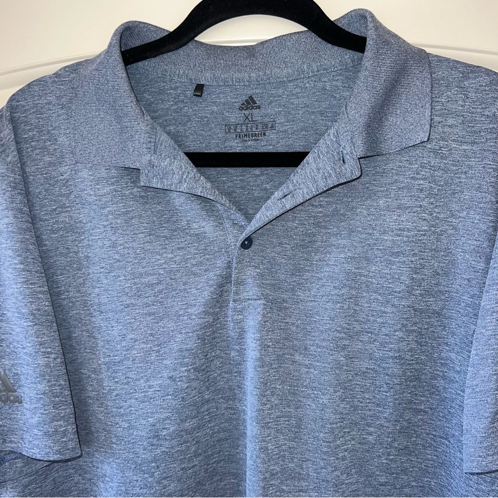 Men’s Adidas Primegreen golf/Polo shirt size XL, color Blue - Picture 3 of 3